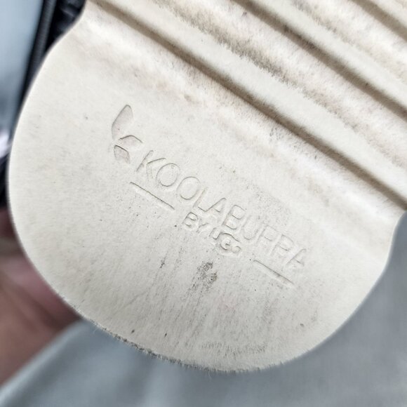 Ugg Shoes Womens Size 6 Koolaburra Black Slip On Fuzzy Platform Sandals *Read* - Picture 8 of 10